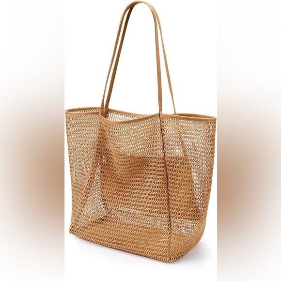 KALIDI BeachNylon Mesh Tote Bag, Casual Tote Bag Hobo Women Foldable MAX 23L New - Picture 1 of 10
